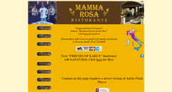 Desktop Screenshot of mammarosaristorante.com